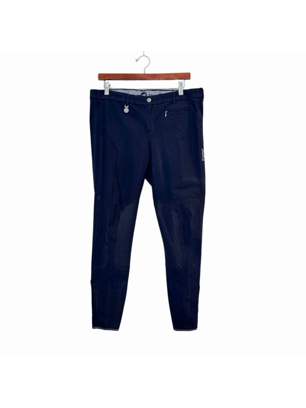 Pikeur Prisca Grip Knee Breeches Navy Blue Equestrian Pants Women’s Size 34 XL